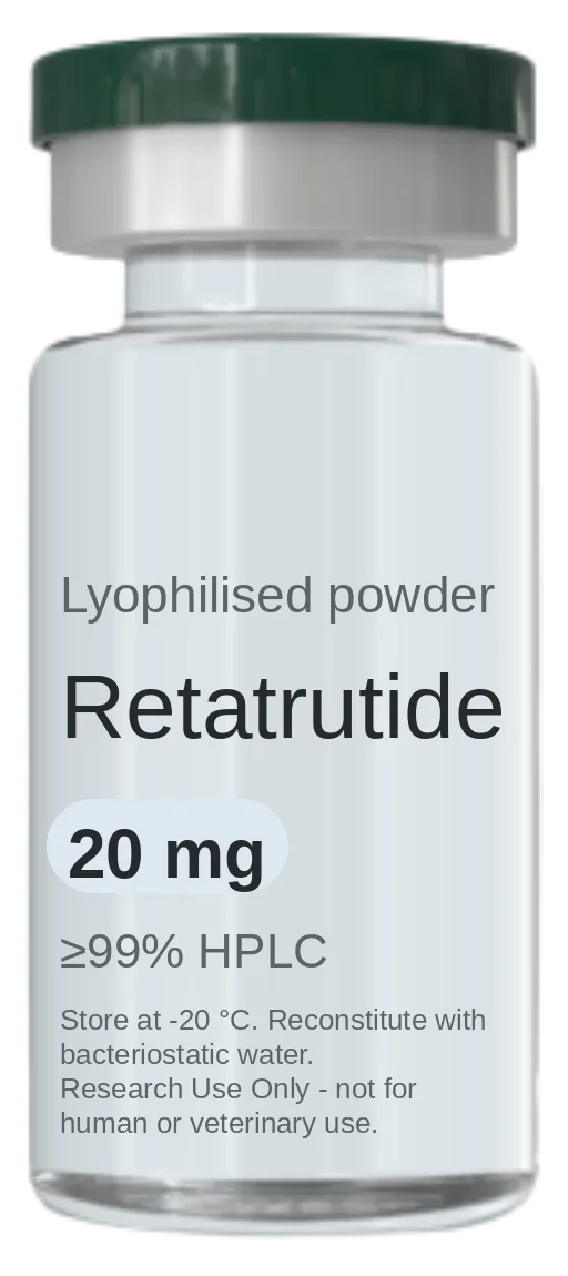Retatrutide 20 mg Vial (Lyophilized) vial